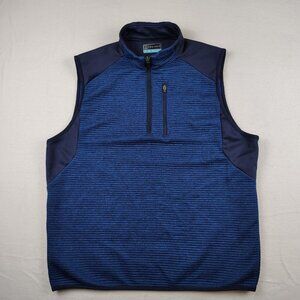 PGA TOUR Golf Vest Sleeveless 1/4 Zip Front Pocket Mens Medium